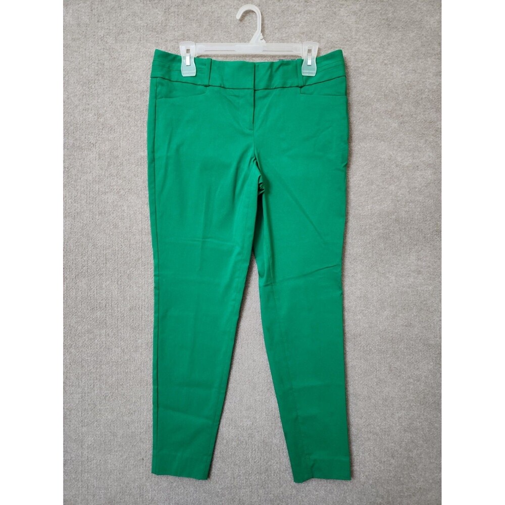 The Limited Exact Stretch Skinny Leg Dress Pants Womens 8 Green Career NEW